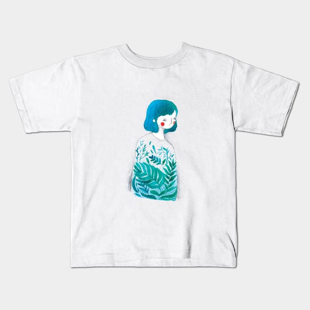 Verdeazul Kids T-Shirt by Violetina